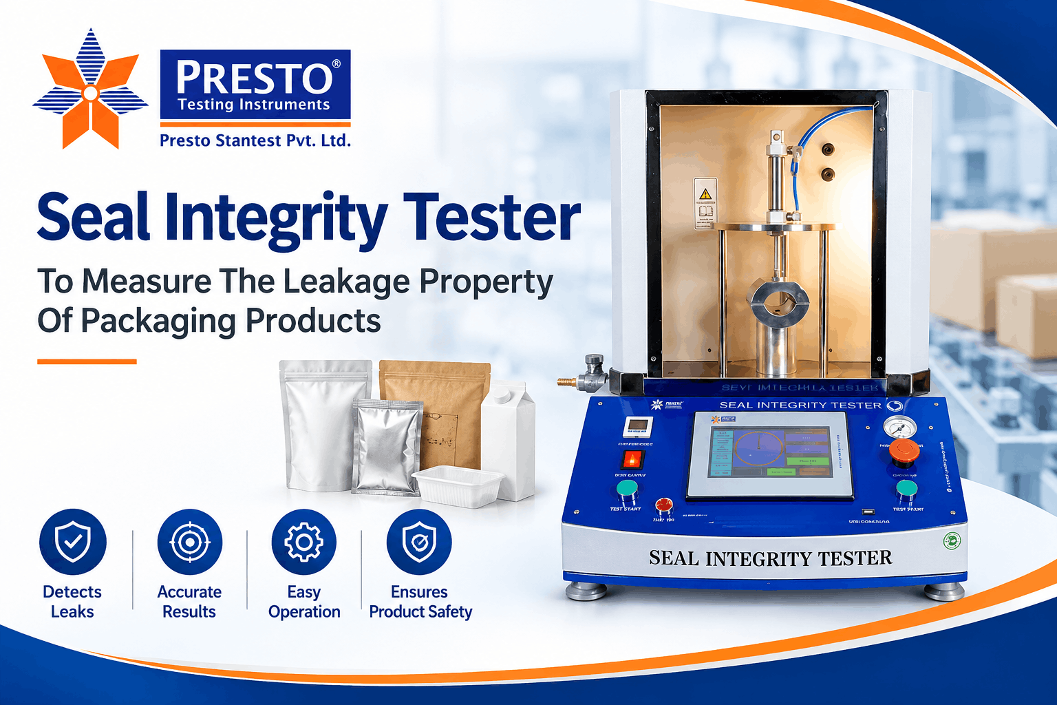 Seal Integrity Tester - To Measure The Leakage Property Of Packaging Products